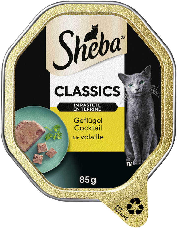 Sheba Katzen-Nassfutter Classics in Pastete Geflügel Cocktail